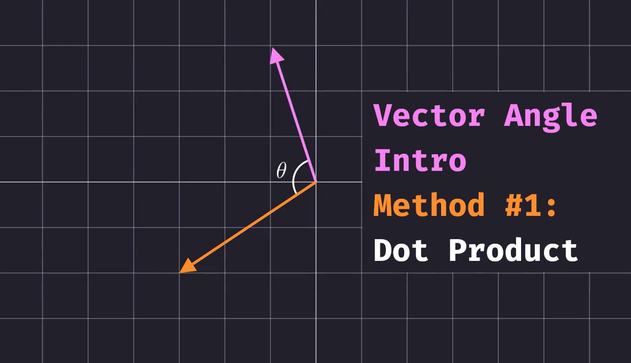 Vector Angle: Intro - Dot Product