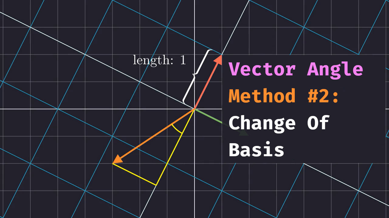 Vector Angle: Method 2 - Change of Basis